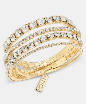 I.N.C. International Concepts Набор браслетов Crystal Stretch, 4 шт.