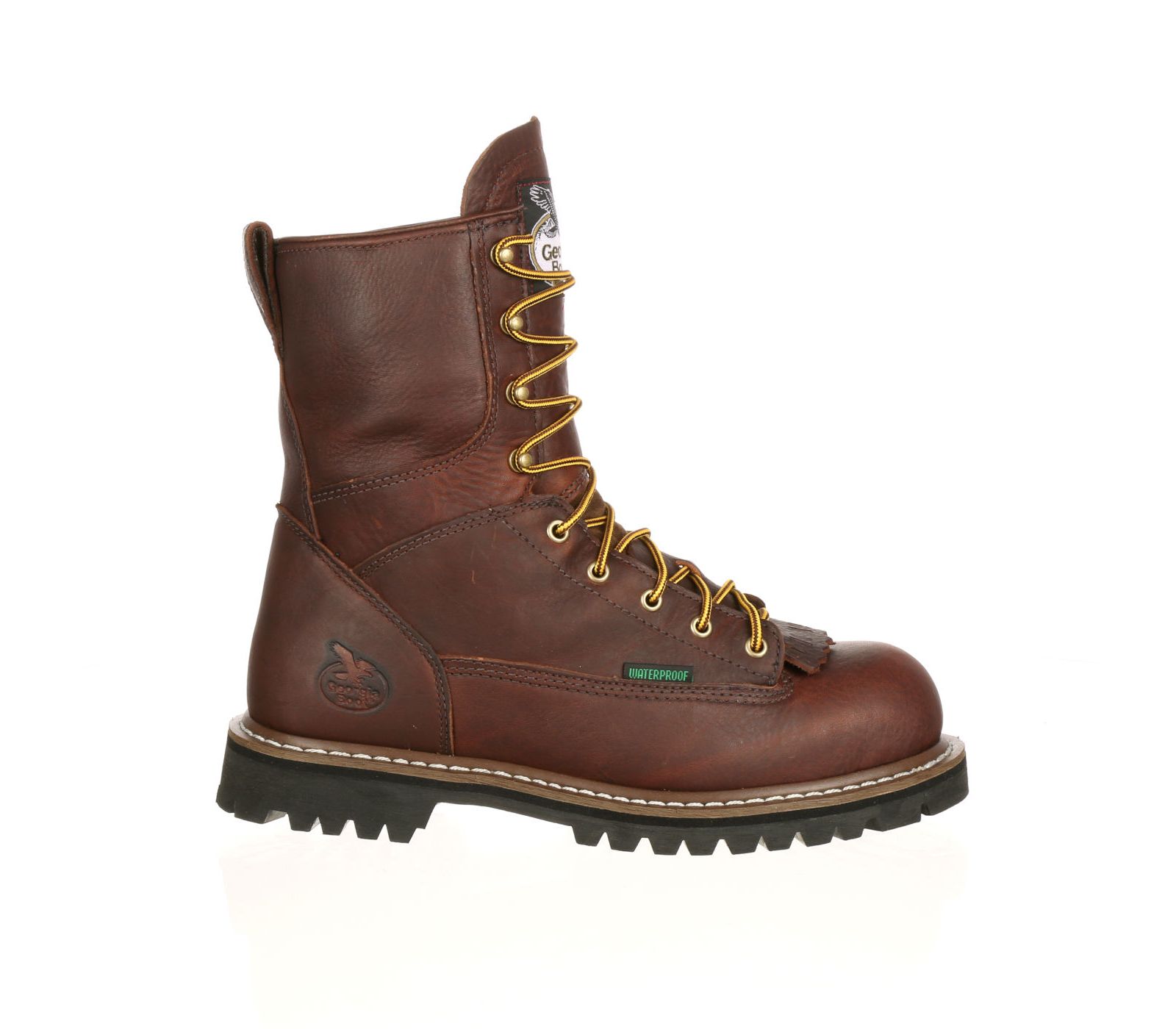 GEORGIA BOOT Men's Steel Toe Waterproof Lace-To-Toe Work Boot