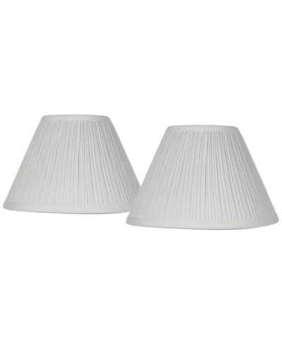 Набор из 2 абажуров для ламп Springcrest White Mushroom плиссированные