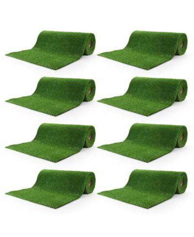 Yescom 8pcs 50x3 Ft Artificial Grass Turf Indoor Batting Tunnels Outdoor Synthetic Lawn 1.38" Fake Grass Rug
