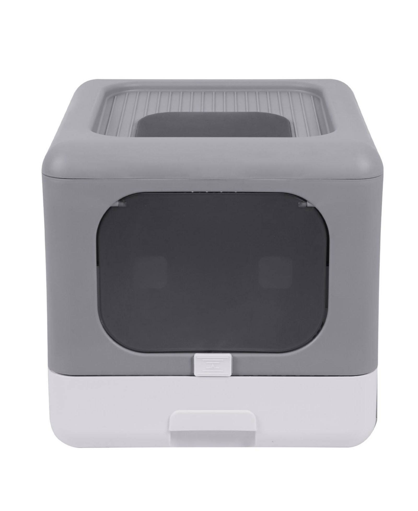 BINGOPAW Foldable Cat Litter Box Front Entry Top Exit Kitty Box with Litter Scoop