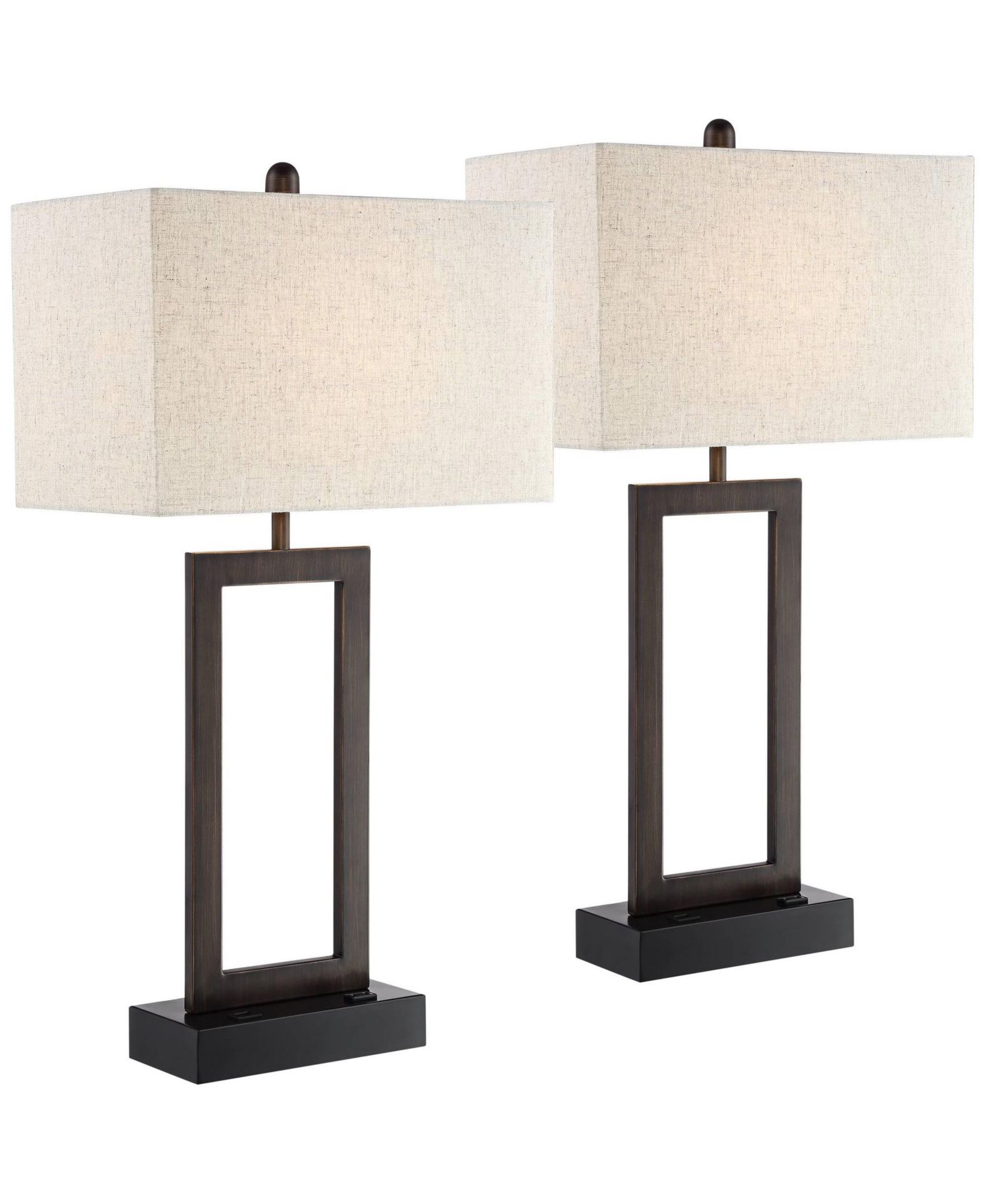 360 Lighting настольные лампы Todd Modern, 30", комплект из 2 штук, Oatmeal