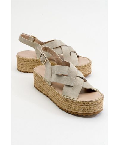 Женские сандалии-платформы Lontano Suede Leather