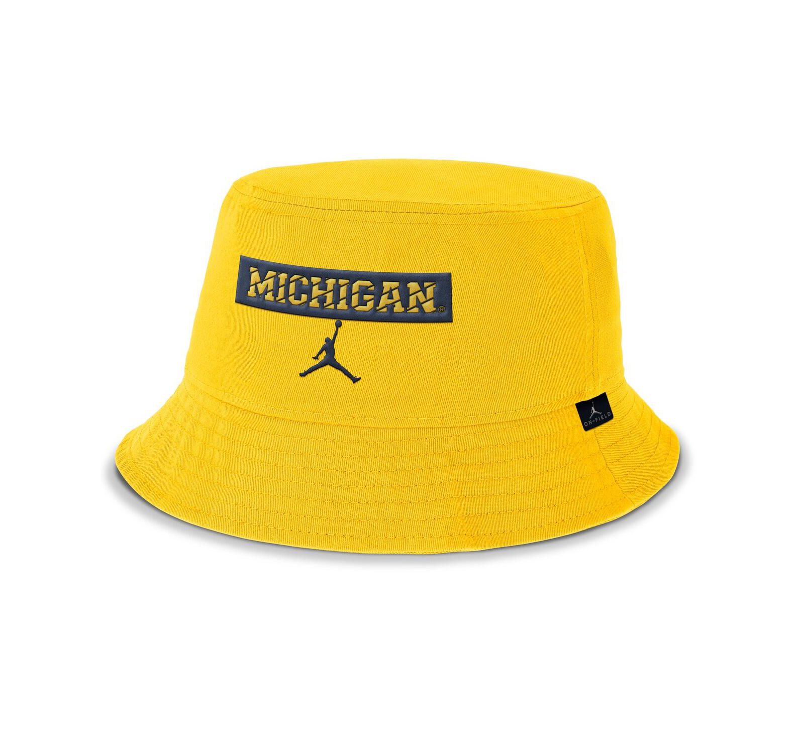Мужская кепка Jordan Maize Michigan Wolverines Apex Bucket