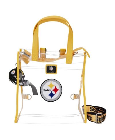 Loungefly Прозрачный рюкзак-тоут Pittsburgh Steelers, конвертируемый