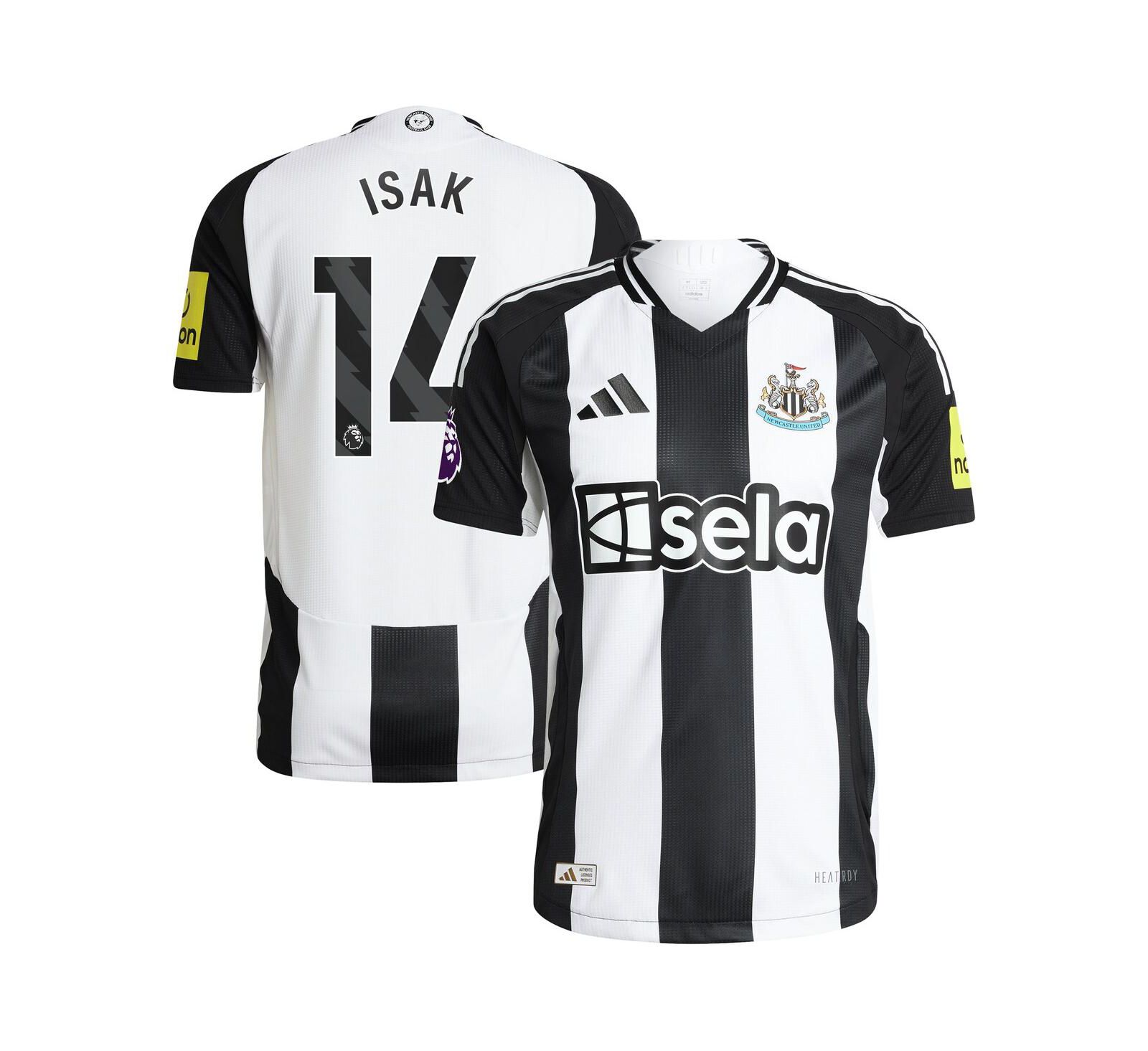 Мужская джерси Adidas Alexander Isak Newcastle United 2024/25 Home Authentic
