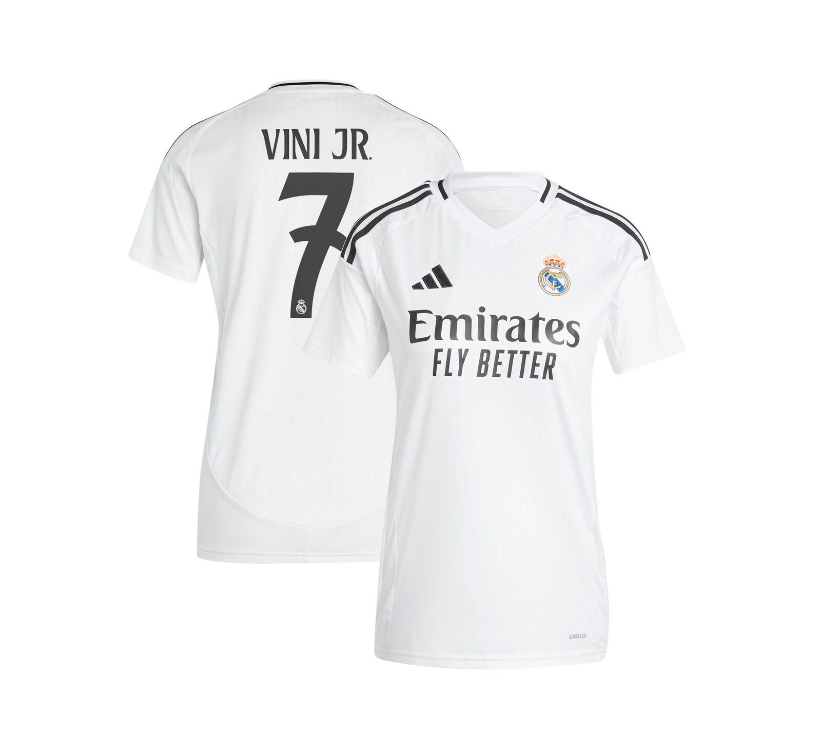 Джерси adidas Women's Vini Jr. White Real Madrid 2024/25 Home Replica Player