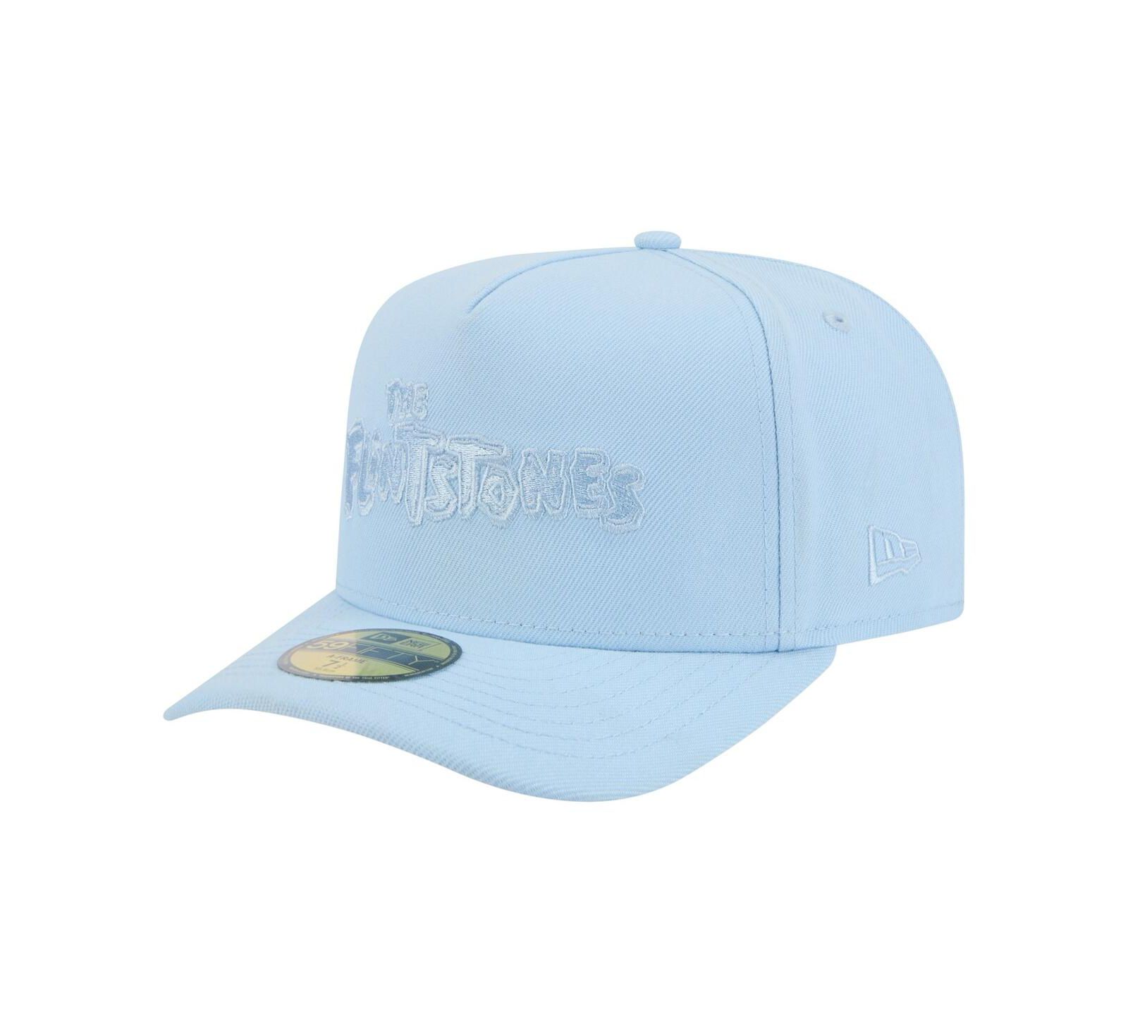 New Era Men's Light Blue the Flintstones A-Frame 59FIFTY Fitted Hat