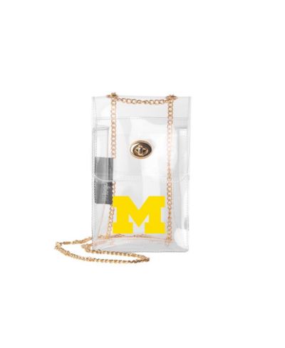 Прозрачная сумка через плечо Logo Brands Michigan Wolverines Essential