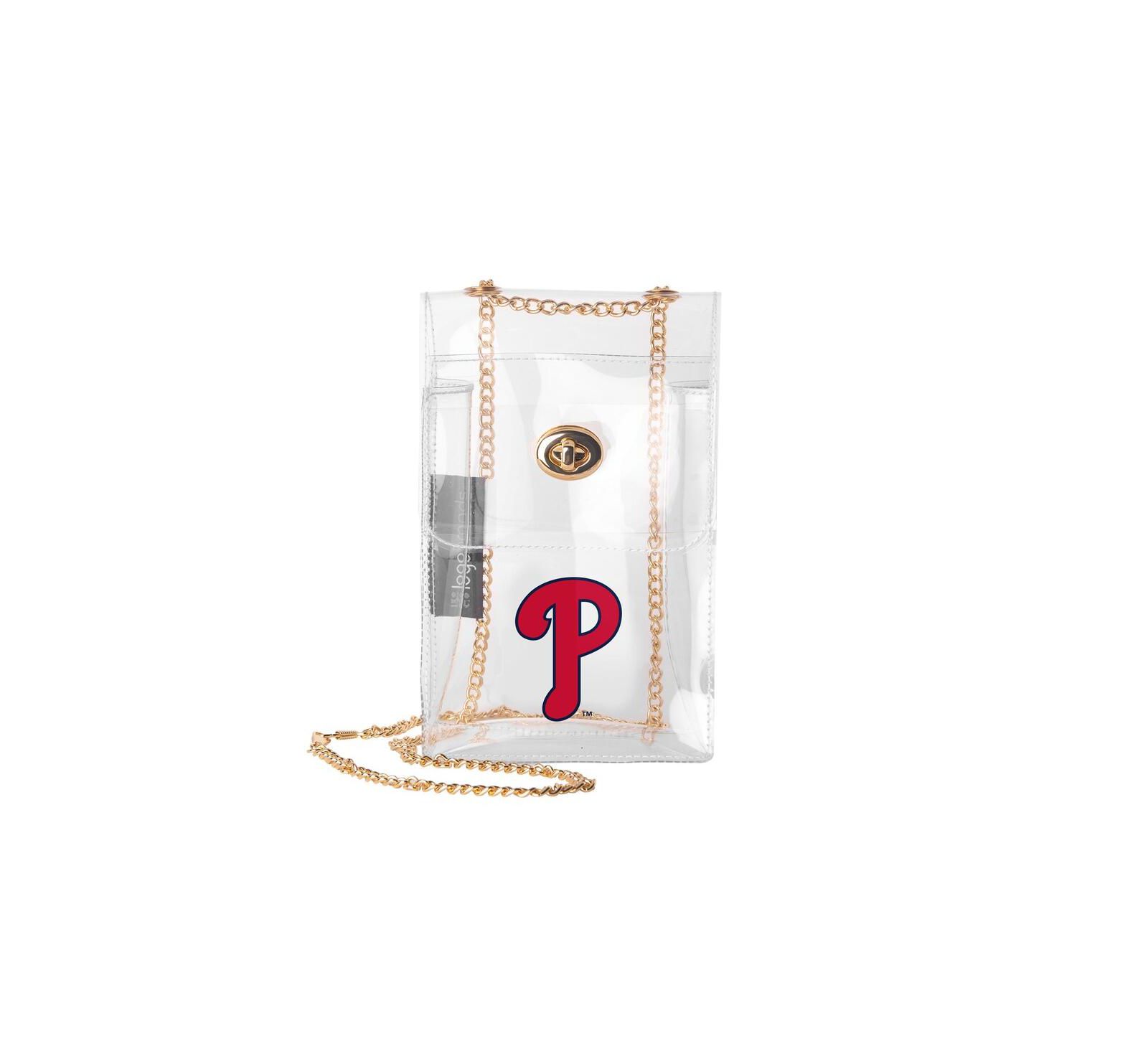 Прозрачная сумка через плечо Logo Brands Philadelphia Phillies Clear Essential