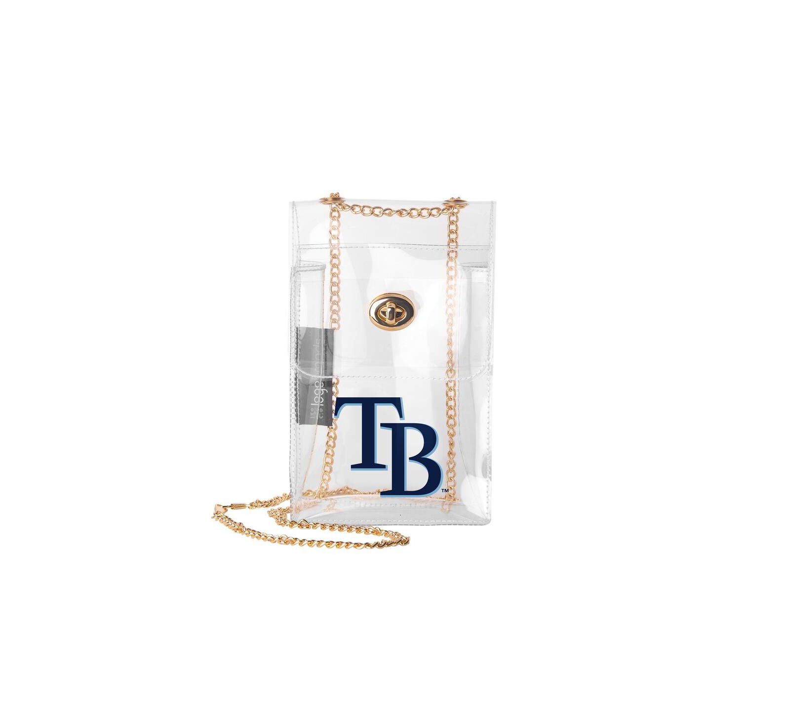 Logo Brands Tampa Bay Rays Clear Essential Crossbody Purse