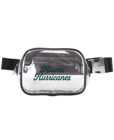 Logo Brands прозрачная поясная сумка Miami Hurricanes