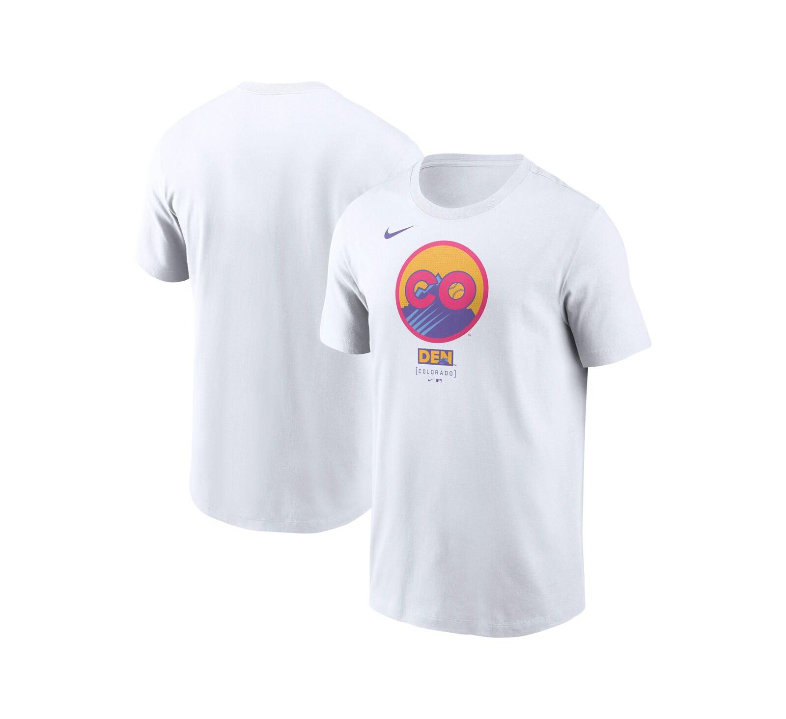 Nike Men's White Colorado Rockies 2025 City Connect Logo T-Shirt