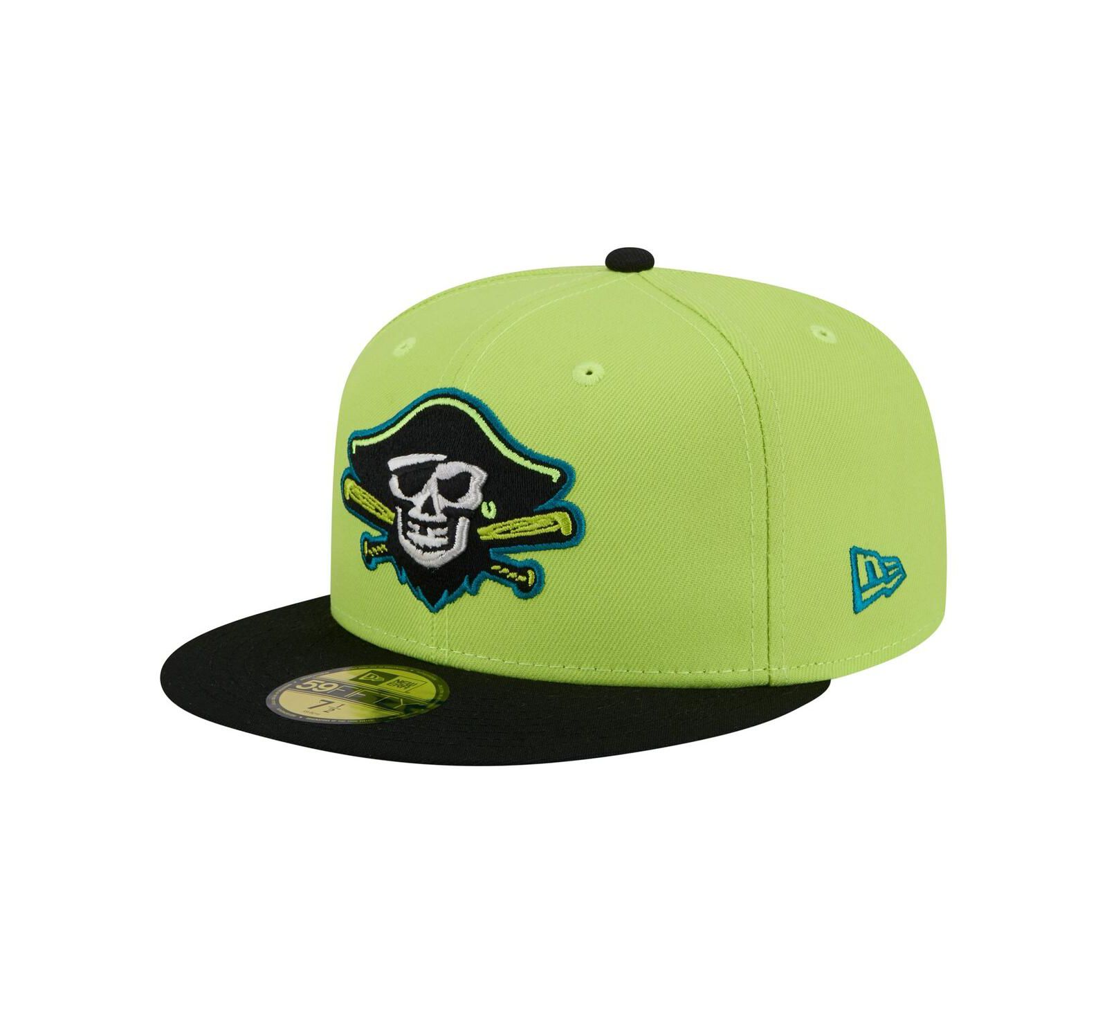 Мужская кепка New Era Green Bradenton Marauders Copa de la Diversion 59FIFTY Fitted