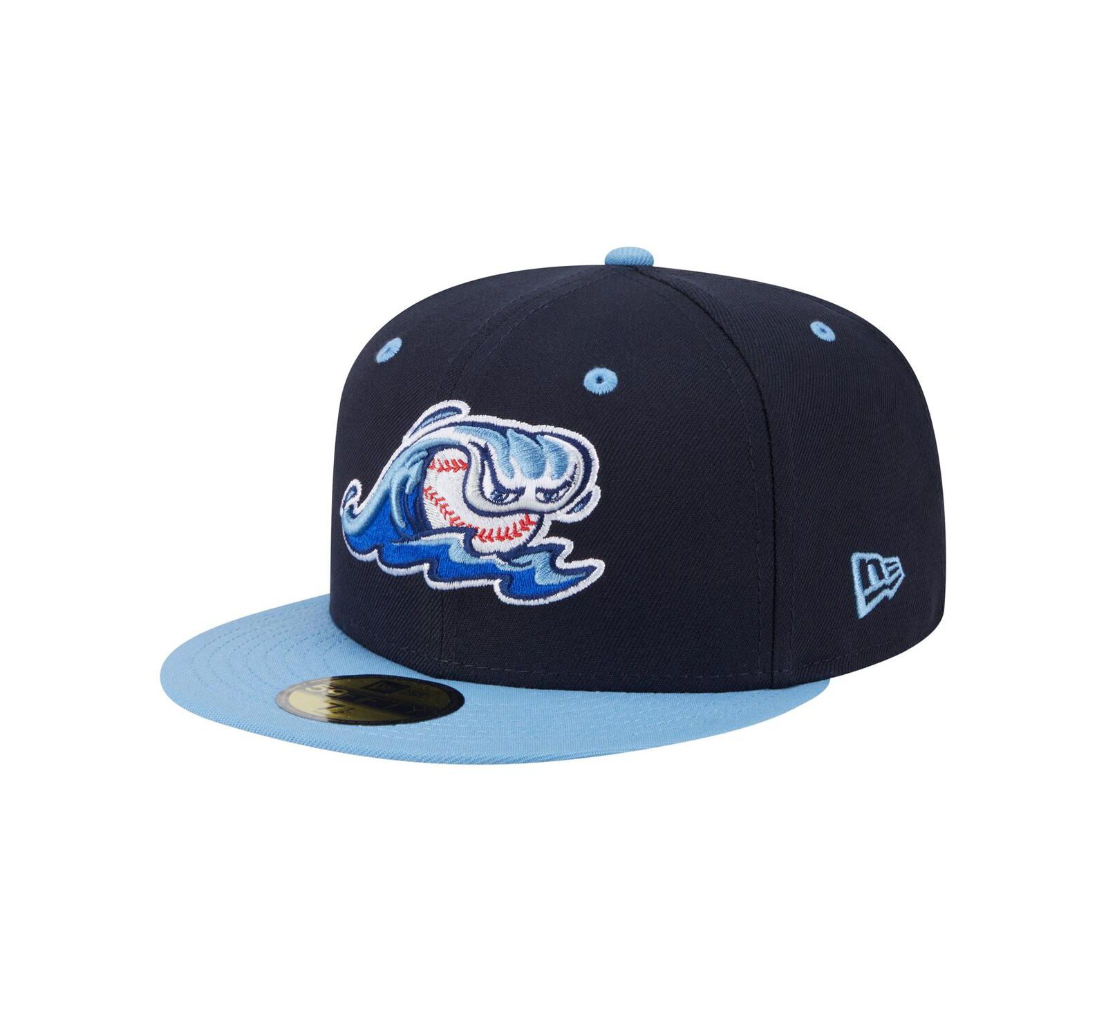 Мужская кепка New Era West Michigan Whitecaps 59FIFTY, темно-синяя/светло-голубая