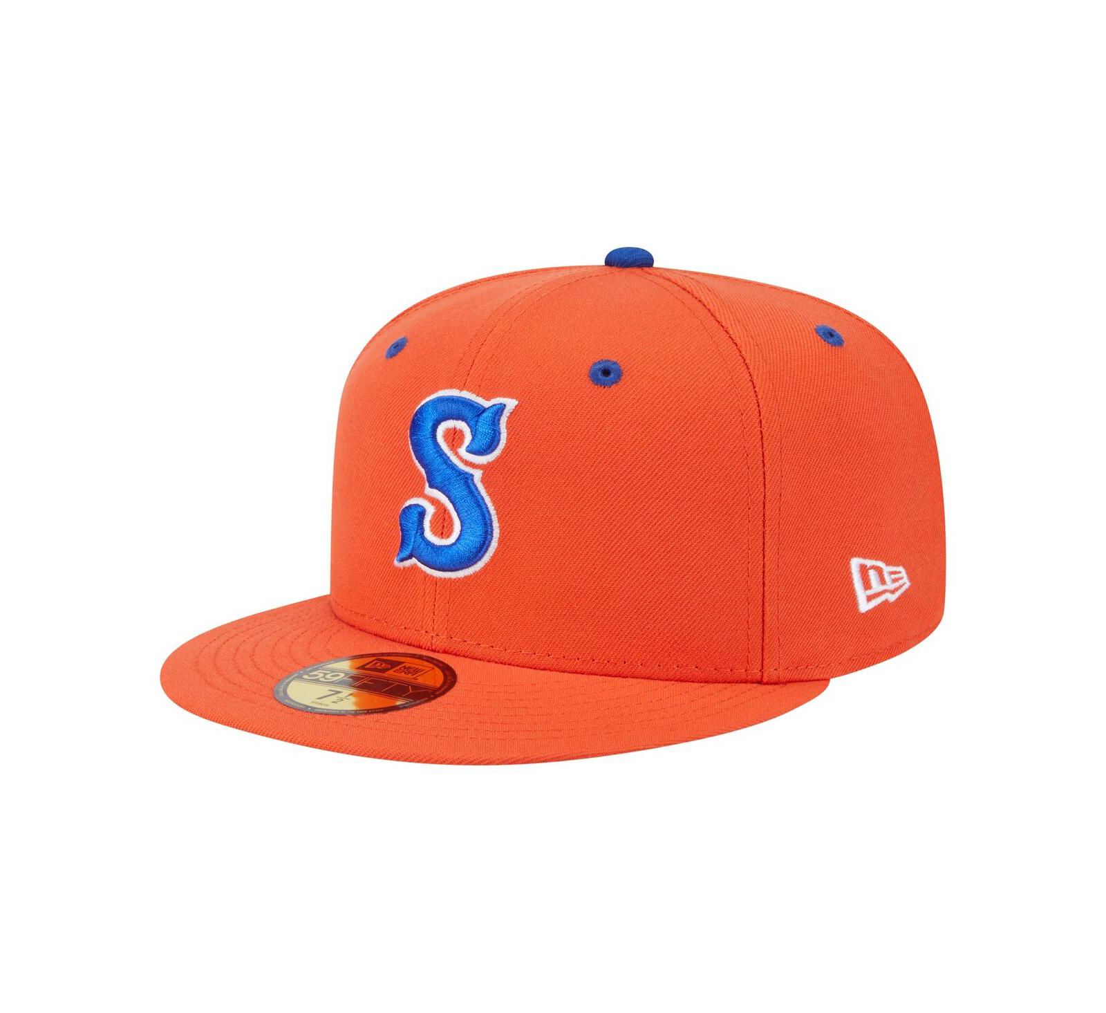 New Era Men's Orange Syracuse Mets Authentic Collection 59FIFTY Fitted Hat