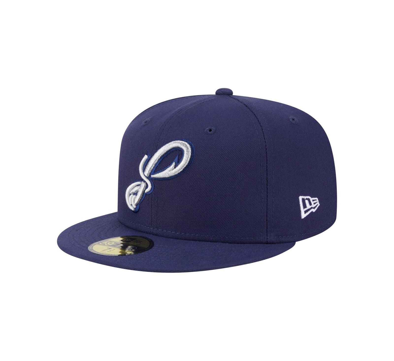 New Era Men's Navy Pensacola Blue Wahoo's Authentic Collection 59FIFTY Fitted Hat