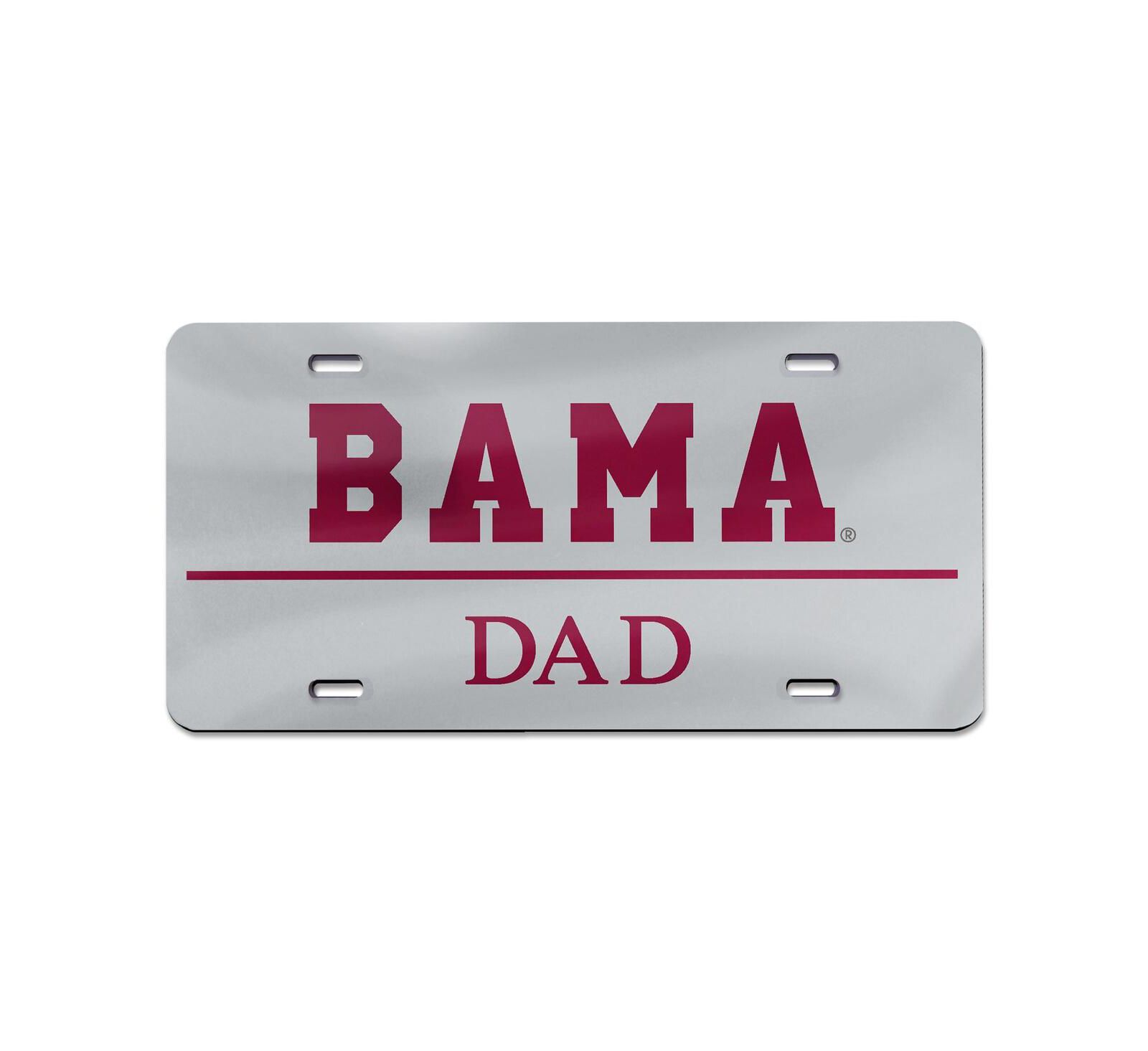 Wincraft номерной знак Alabama Crimson Tide Dad из акрила с лазерной резкой