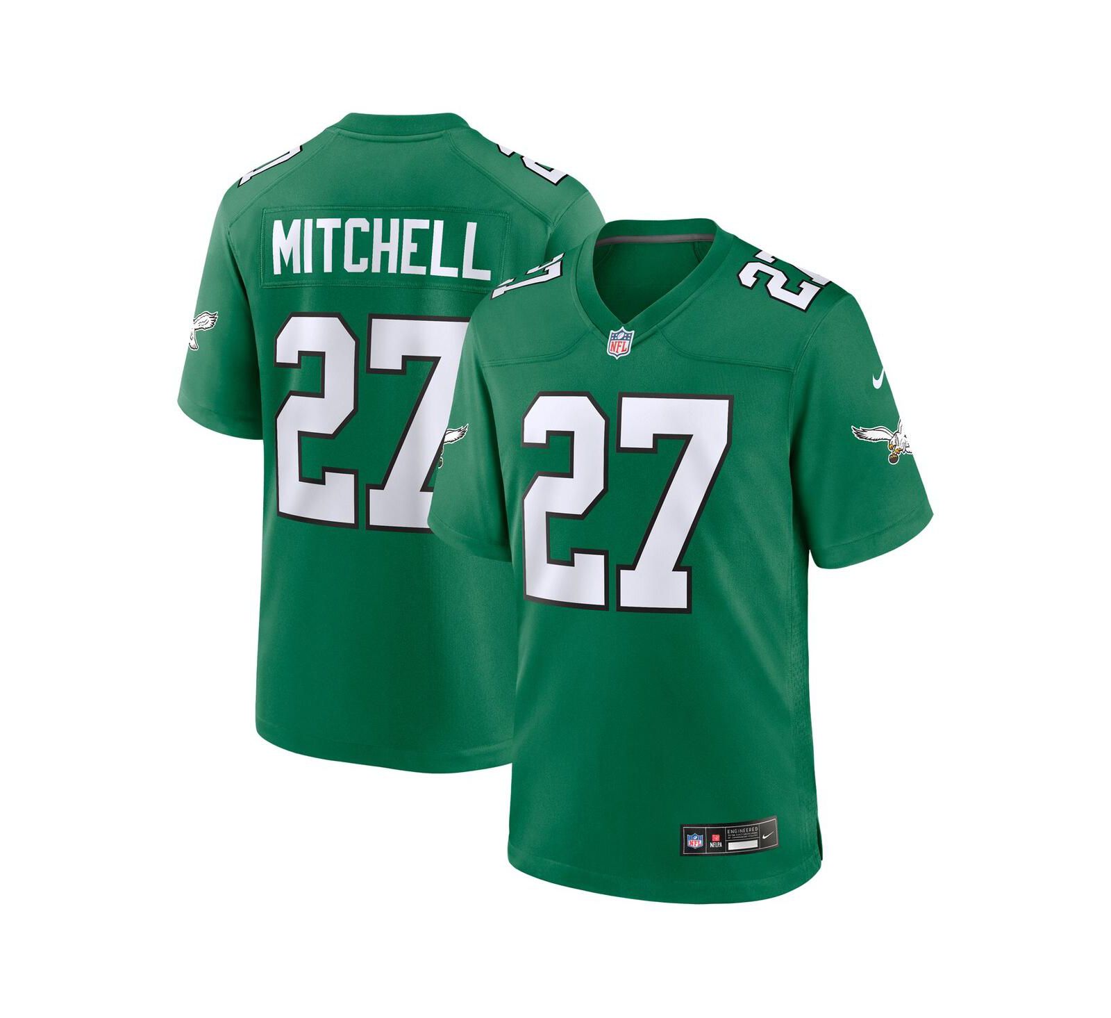 Мужское джерси Nike Quinyon Mitchell Kelly Green Philadelphia Eagles Alternate Game