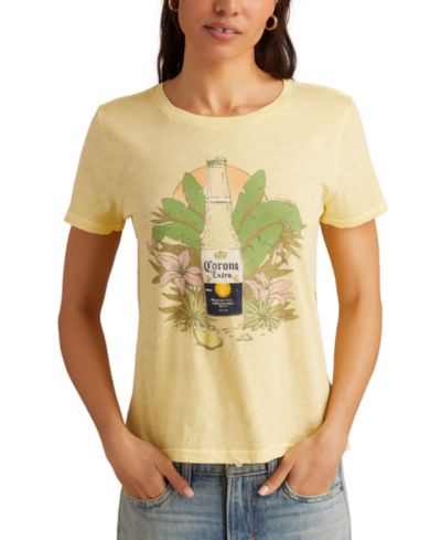 Lucky Brand Women's Cotton Tropical Corona Graphic T-Shirt