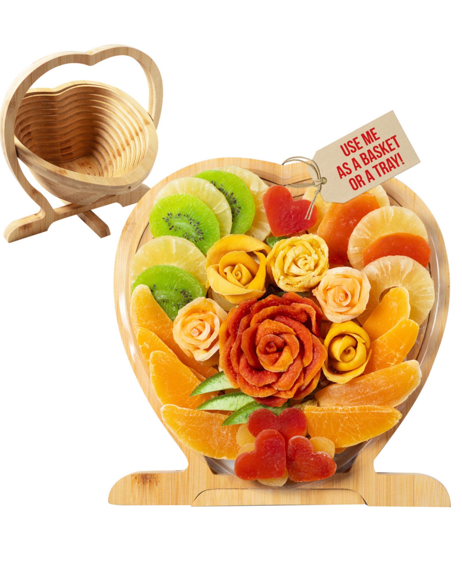 Поднос и корзина Bonnie & Pop Dried Fruit Heart, Large