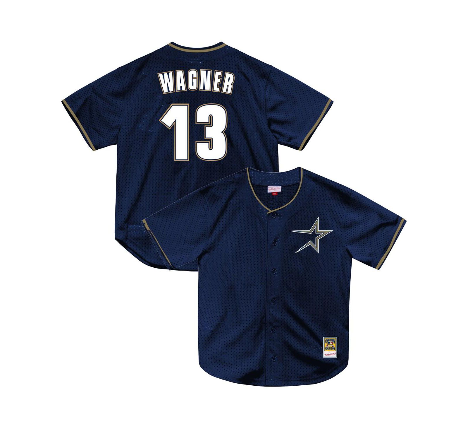 Mitchell & Ness Men's Billy Wagner Navy Houston Astros Authentic Batting Practice Jersey