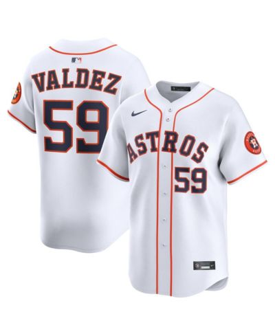 Мужская джерси Nike Framber Valdez White Houston Astros Home Limited Player