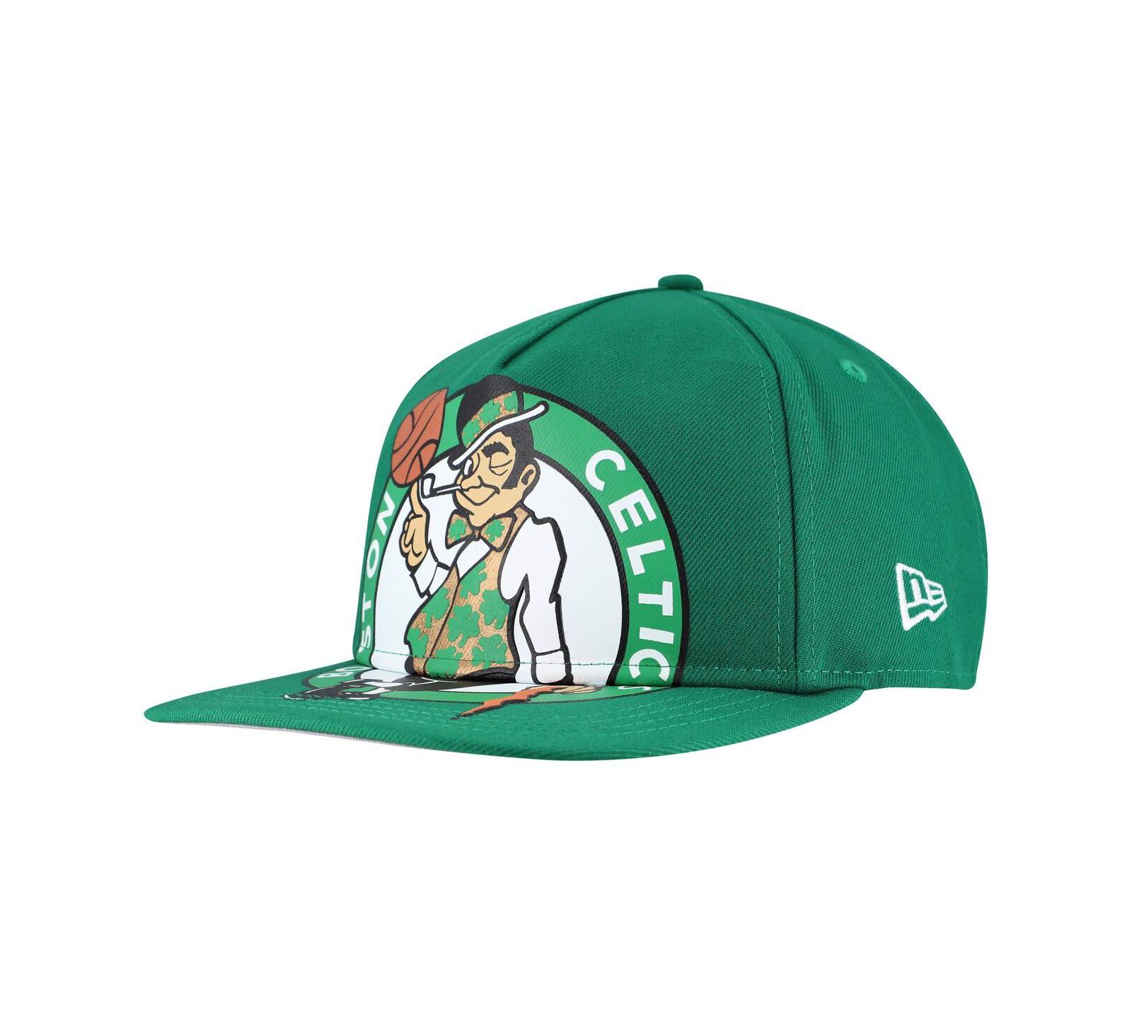 Мужская кепка New Era Boston Celtics, оверсайз, kelly green
