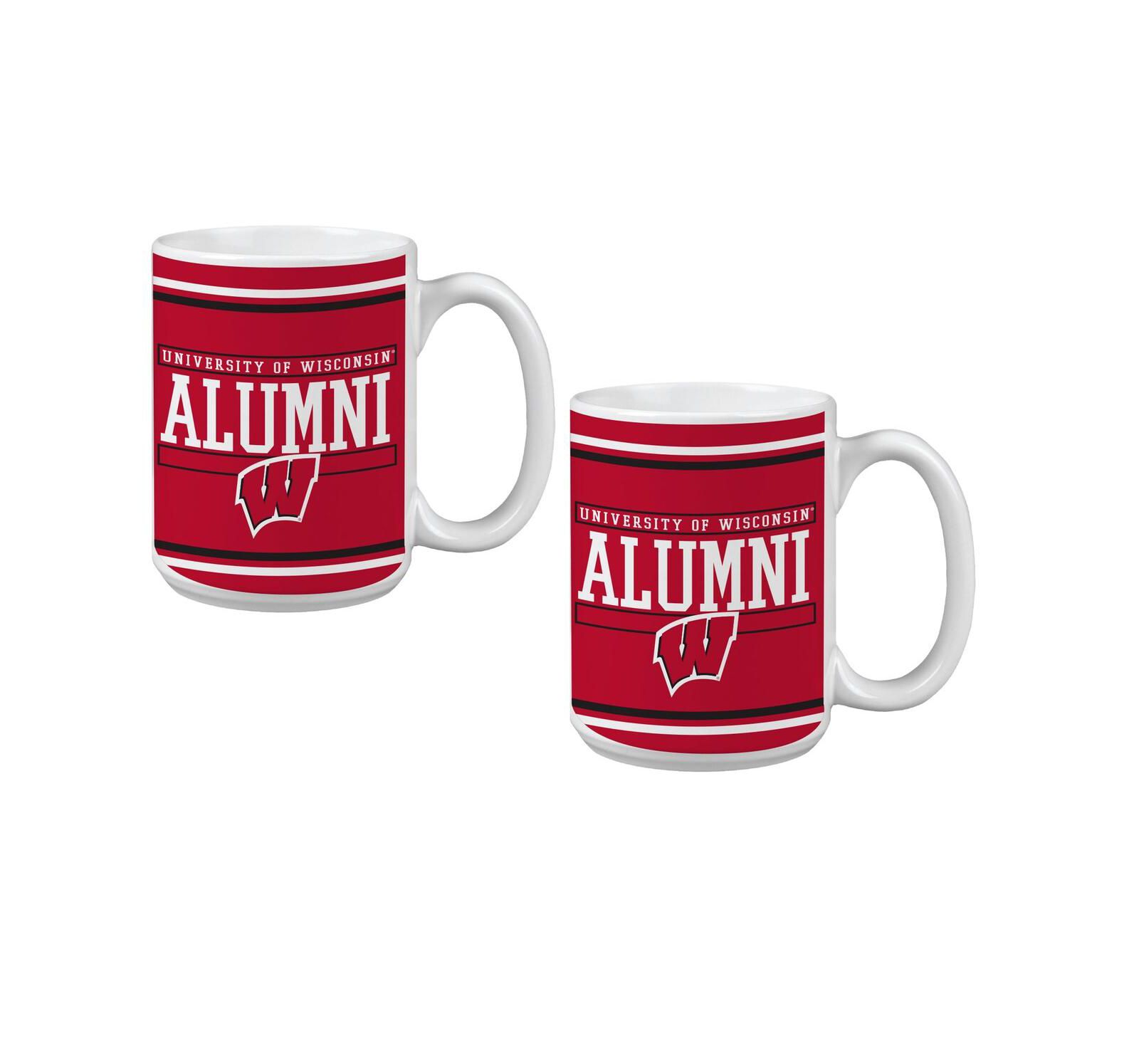 Indigo Falls Wisconsin Badgers Two-Pack Alumni Mug Set