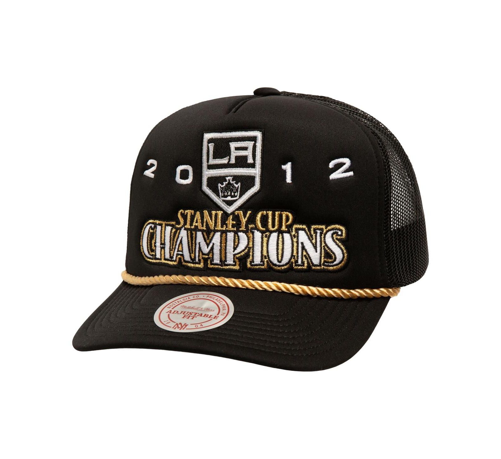 Mitchell & Ness Мужская кепка Trucker Los Angeles Kings SOUL Collection Golden Stanley Cup Champions черная