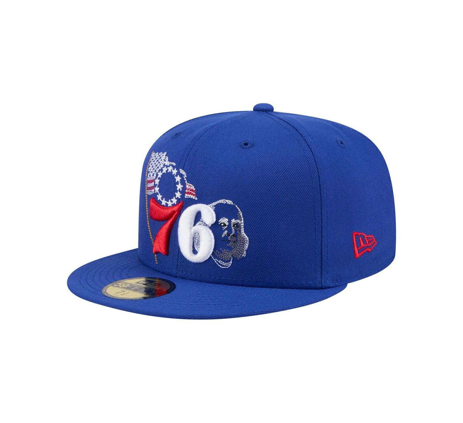 New Era Мужская кепка 59FIFTY Philadelphia 76ers State Stitch Royal
