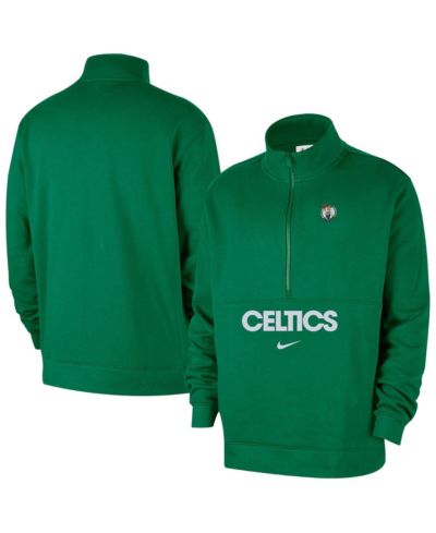 Мужское худи Nike Kelly Green Boston Celtics Courtside Club с полумолнией