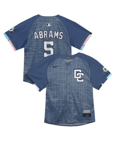 Детская джерси Nike CJ Abrams Blue Washington Nationals City Connect 2025 Limited