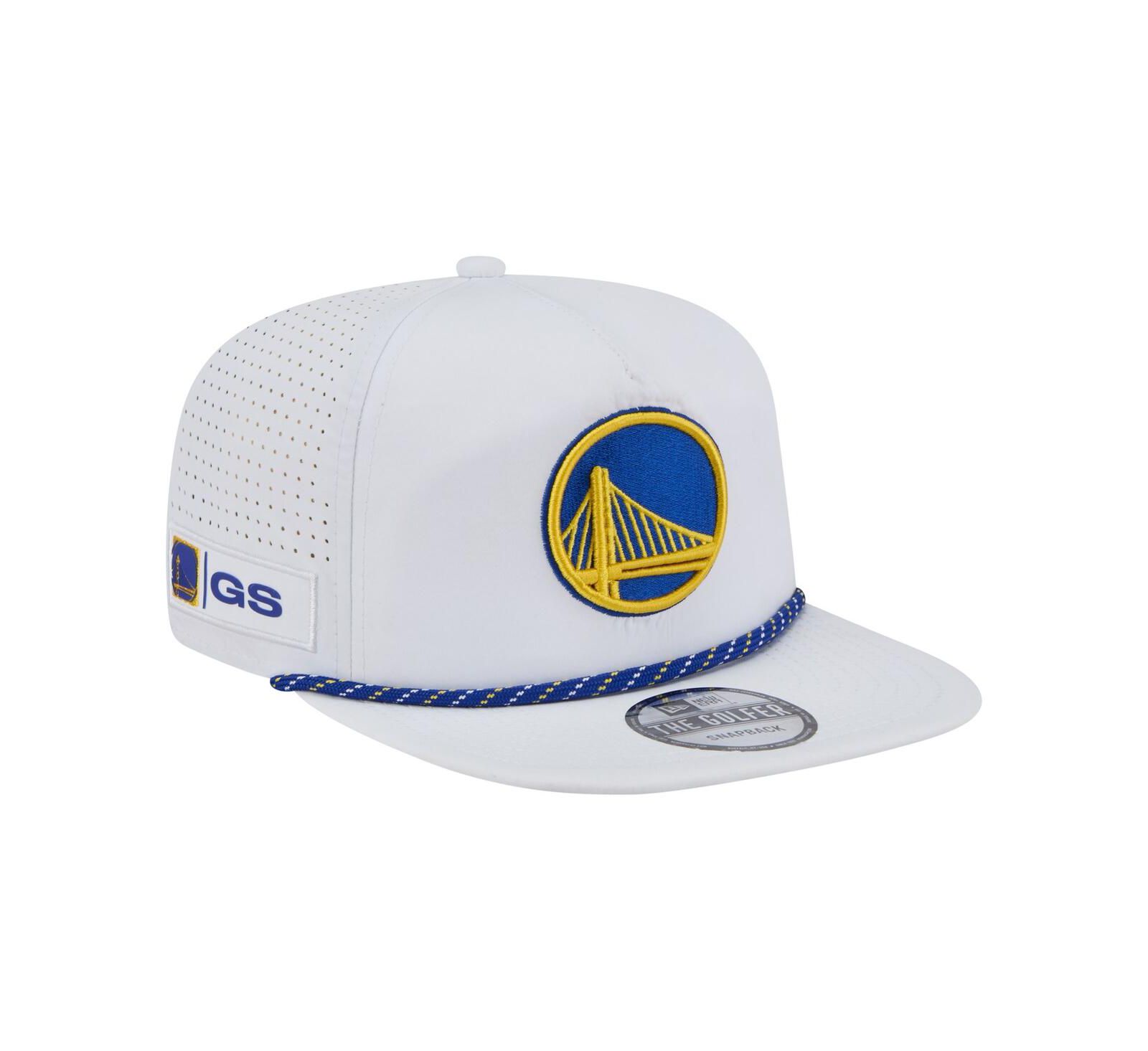 Мужская кепка New Era Golden State Warriors Performance Rope Golfer White