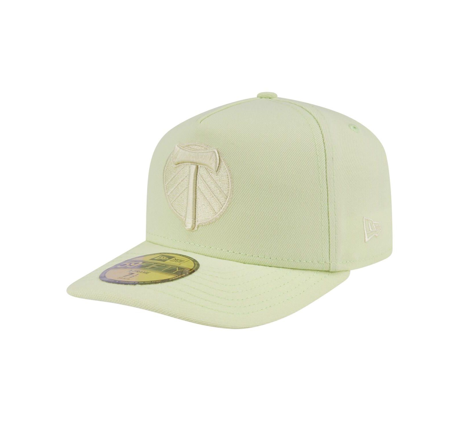 New Era Men's Green Portland Timbers Color Pack A-Frame 59FIFTY Fitted Hat