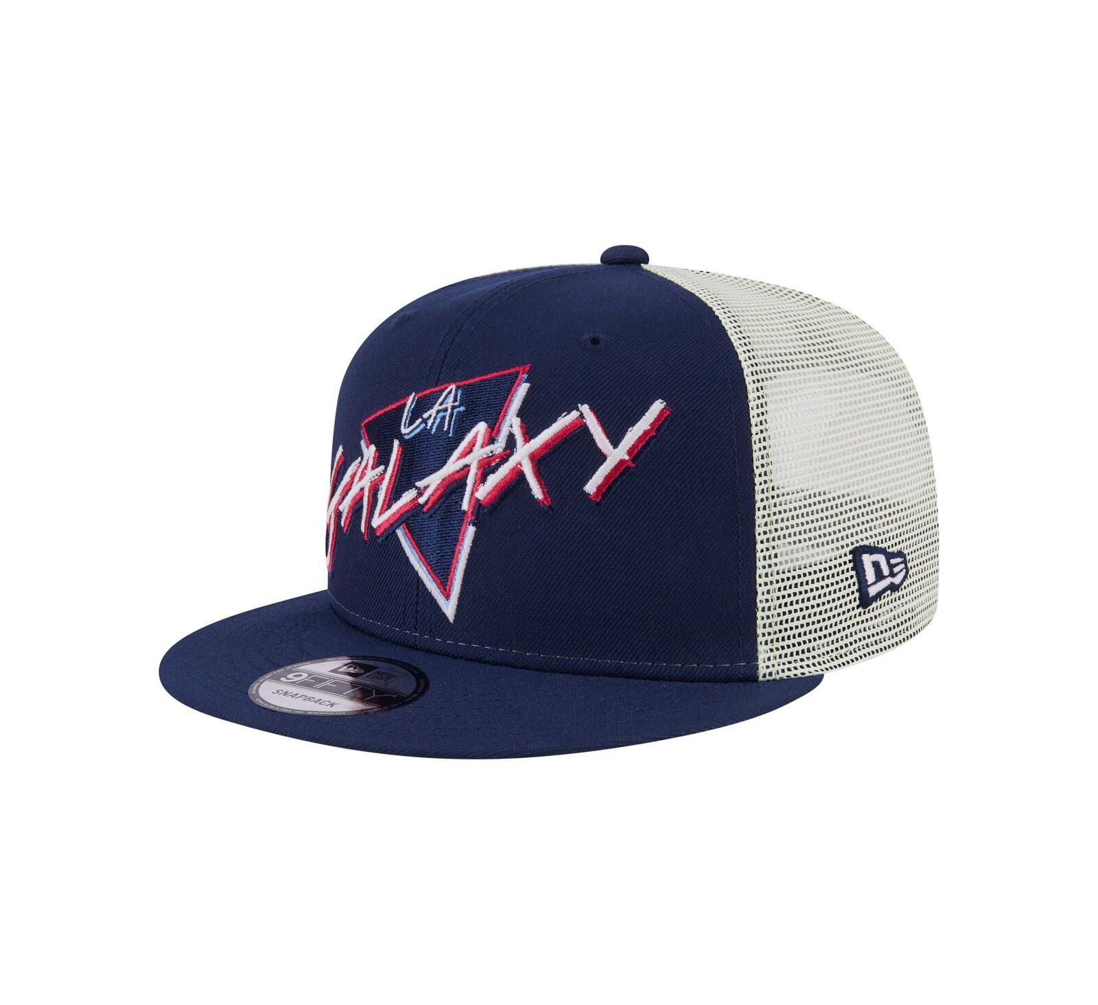 Мужская кепка New Era LA Galaxy Neon 9FIFTY Snapback темно-синего цвета
