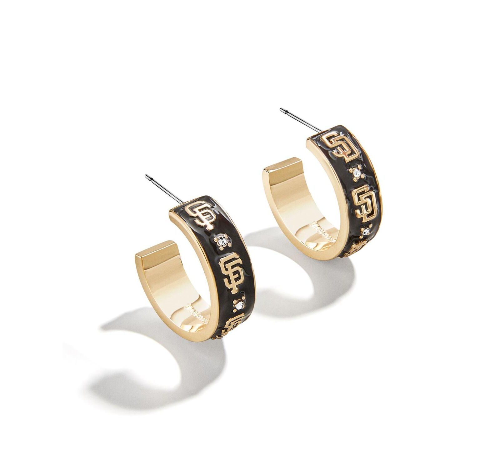 WEAR by Erin Andrews x Bauble Bar серьги-кольца San Francisco Giants Enamel