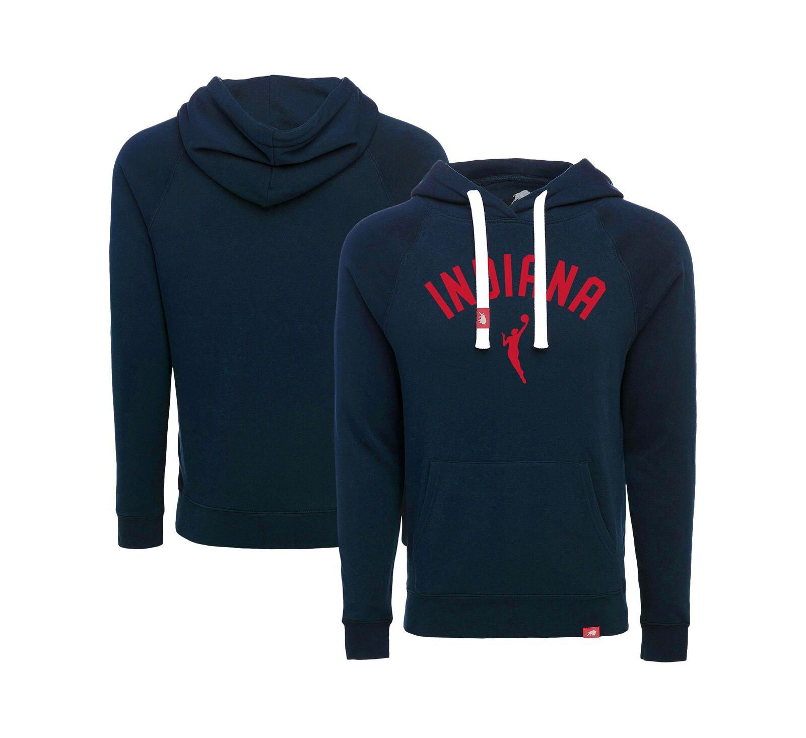Sportiqe Мужской и Женский темно-синий худи Sportiqe Indiana Fever Olsen Tri-Blend