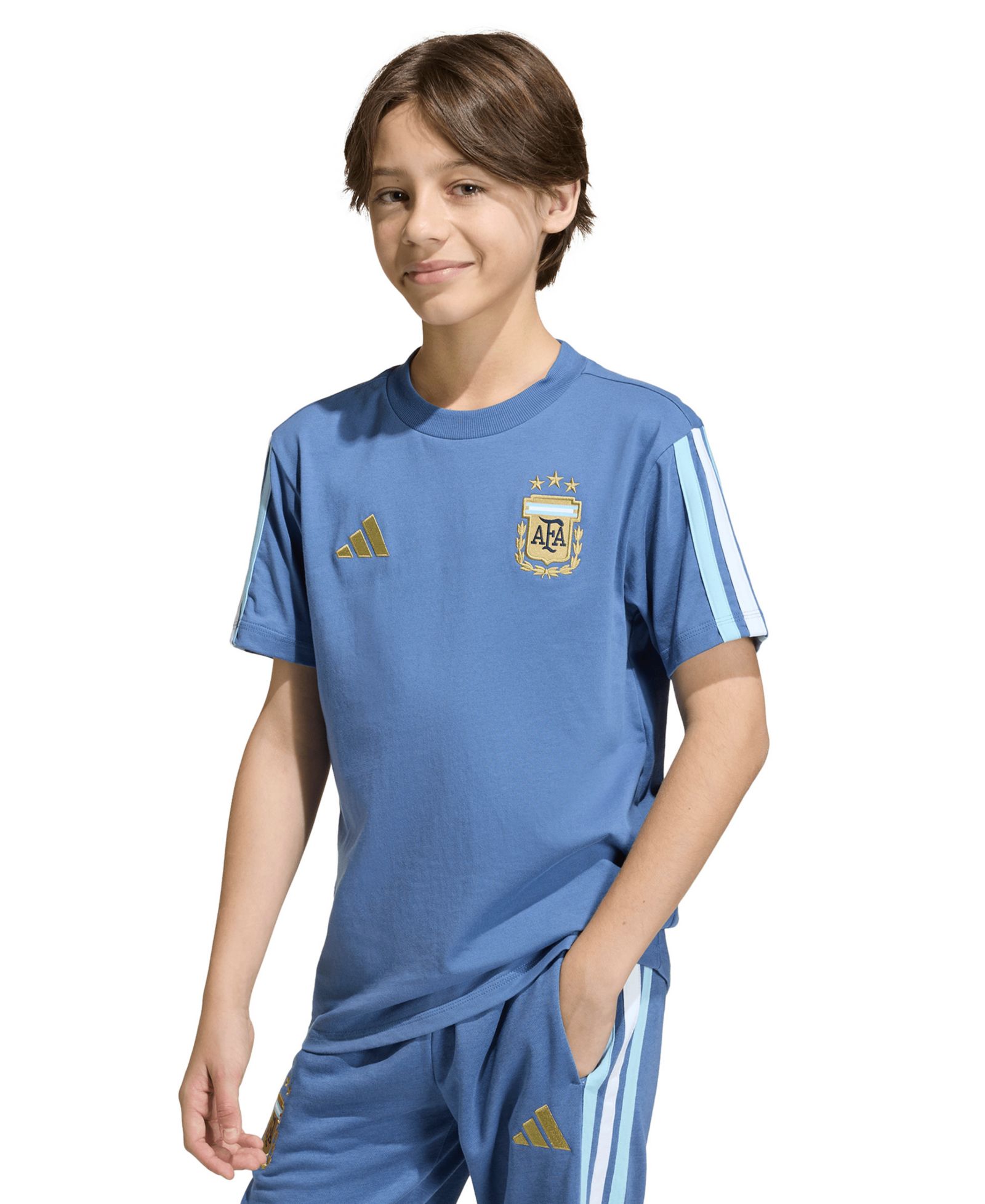adidas Футболка с коротким рукавом Argentina DNA для мальчиков и девочек