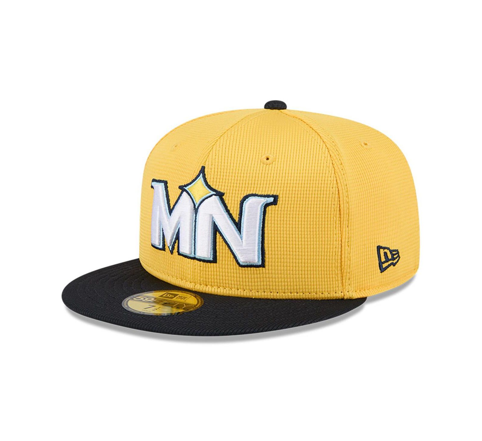 New Era Men's Yellow/Black Minnesota Twins City Connect Batting Practice 59FIFTY Fitted Hat