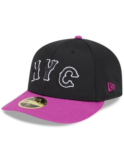 New Era Men's Charcoal/Purple New York Mets City Connect Batting Practice Low Profile 59FIFTY Fitted Hat