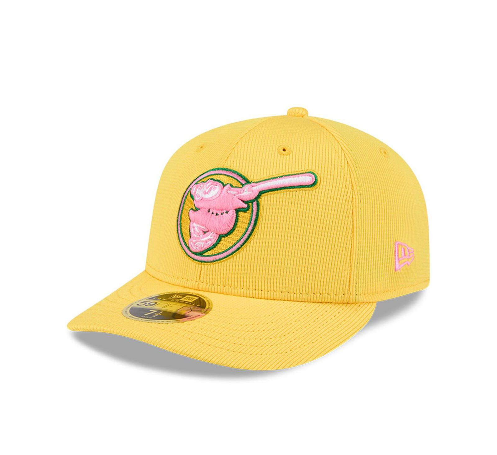 Мужская кепка New Era San Diego Padres City Connect Batting Practice Low Profile 59FIFTY, Yellow