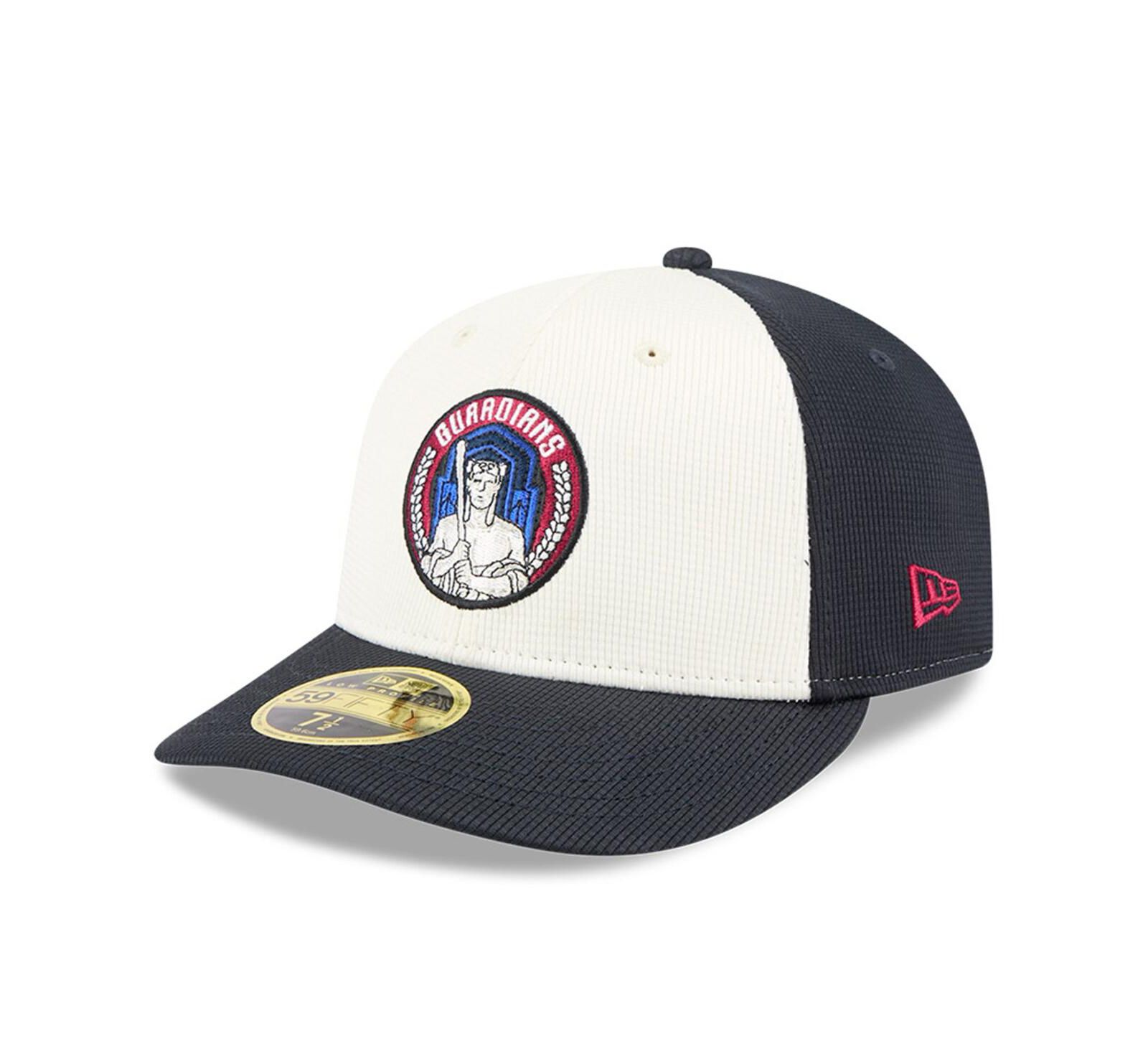 New Era Men's Navy/White Cleveland Guardians City Connect Batting Practice Low Profile 59FIFTY Fitted Hat