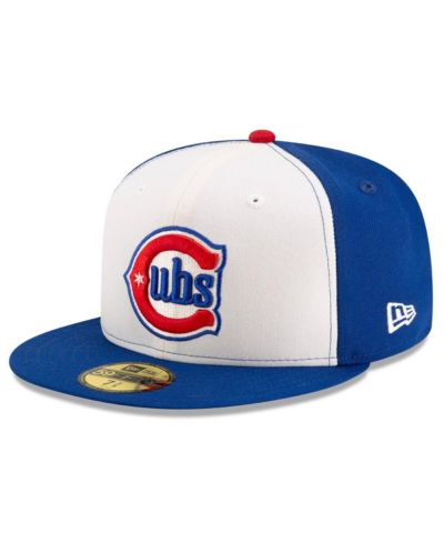 Мужская бейсболка New Era Chicago Cubs Alternate Authentic Collection On-Field 59FIFTY White/Royal