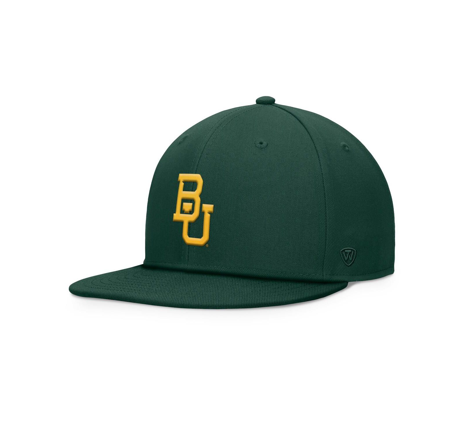Мужская кепка Top of the World Green Baylor Bears Fundamental Snapback