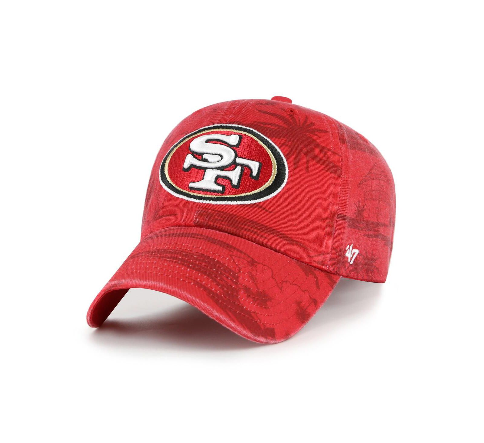 Мужская кепка '47 Brand Scarlet San Francisco 49ers Fiji Clean Up Adjustable