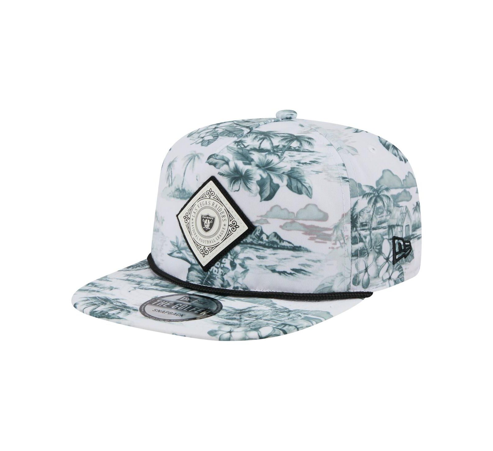New Era Men's White Las Vegas Raiders Adventure Golfer Snapback Hat