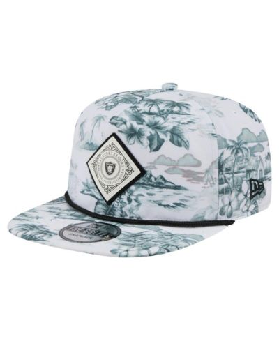 New Era Men's White Las Vegas Raiders Adventure Golfer Snapback Hat