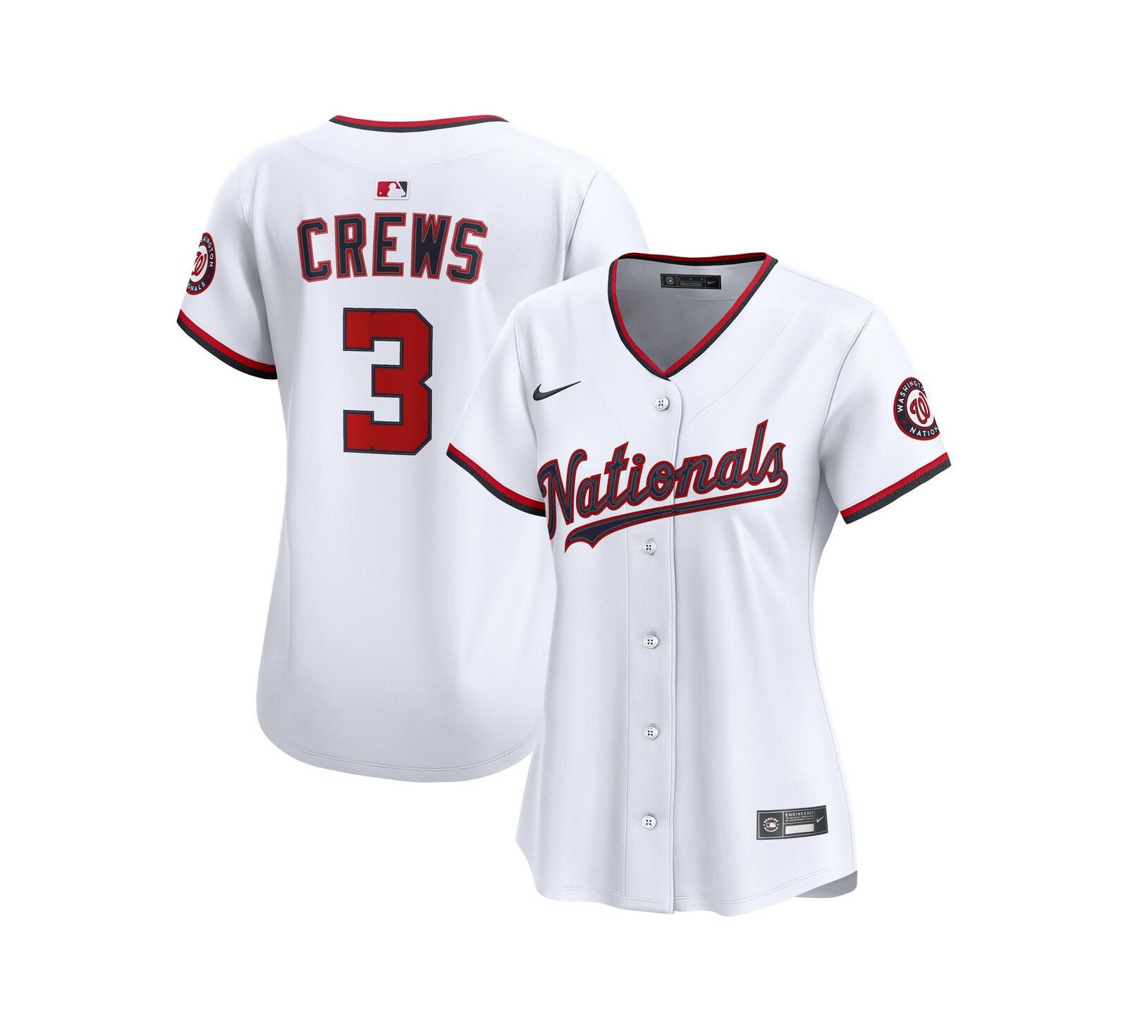 Nike Women's Dylan Crews White Washington Nationals Home Limited Player Jersey