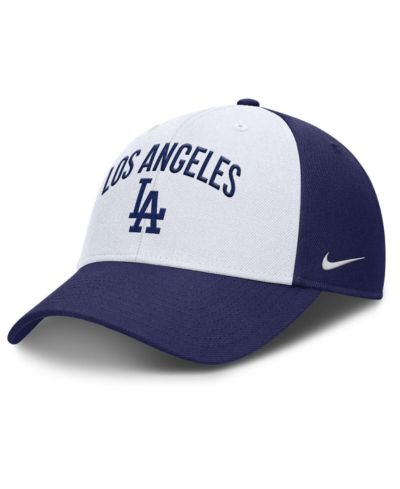 Мужская кепка Nike White/Royal Los Angeles Dodgers Club Performance Adjustable